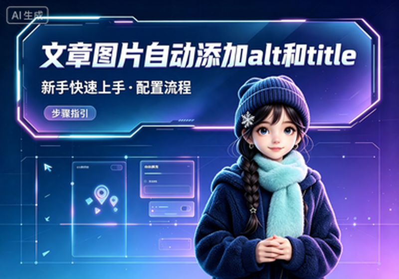文章图片自动添加alt和title-知集