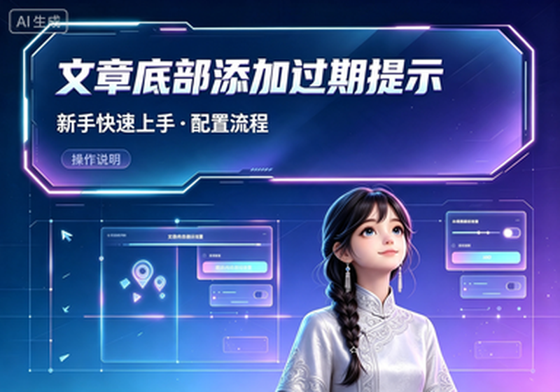文章底部添加过期提示-知集
